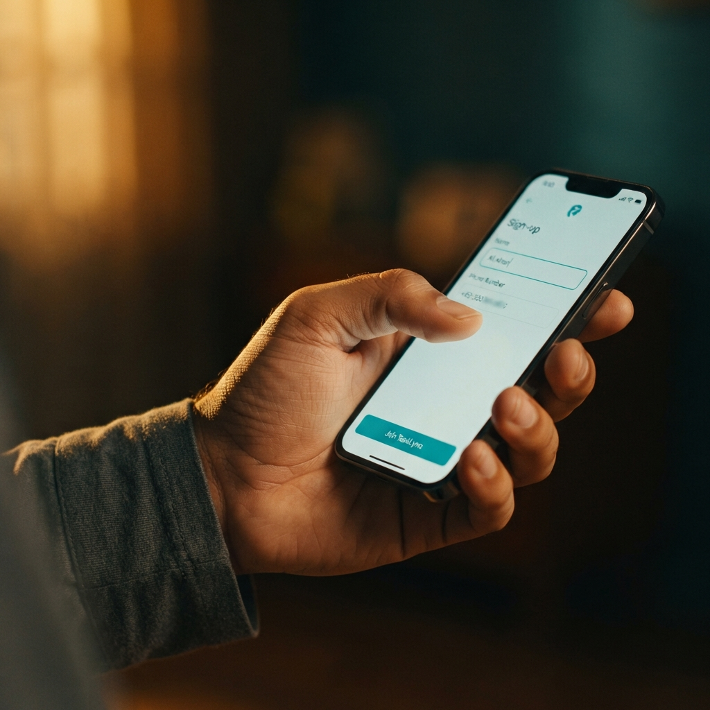 TaskLync professional completing online registration and profile setup in Pakistan