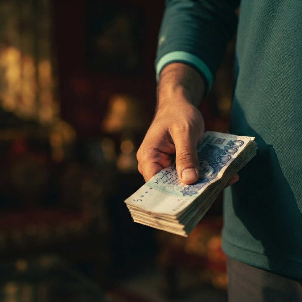 TaskLync professional receiving secure payment to bank account after completing a home service job in Pakistan